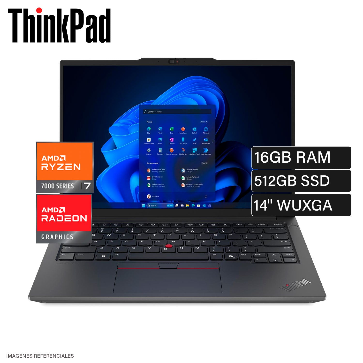 Laptop Lenovo ThinkPad E14 Gen 6 Ryzen 7 7735HS RAM 16GB Disco