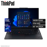Laptop Lenovo ThinkPad E16 Gen 3 Intel Core Ultra 7 255H RAM 16 GB Disco 1 TB SSD 16" WUXGA Windows 11 Pro (21SS000JLM)