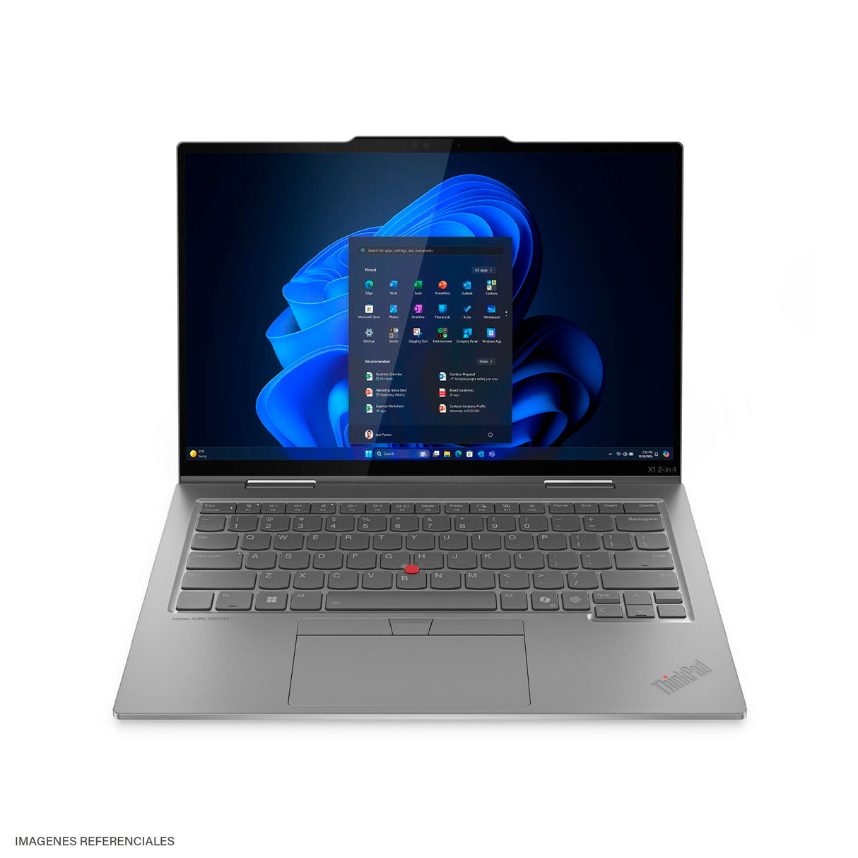 Laptop Lenovo ThinkPad X1 2-in-1 Gen 10 Aura Edition Intel Core Ultra 7 258V RAM 32GB Disco 1TB SSD 14" WUXGA Táctil Windows 11 Pro (21NV000QLM)