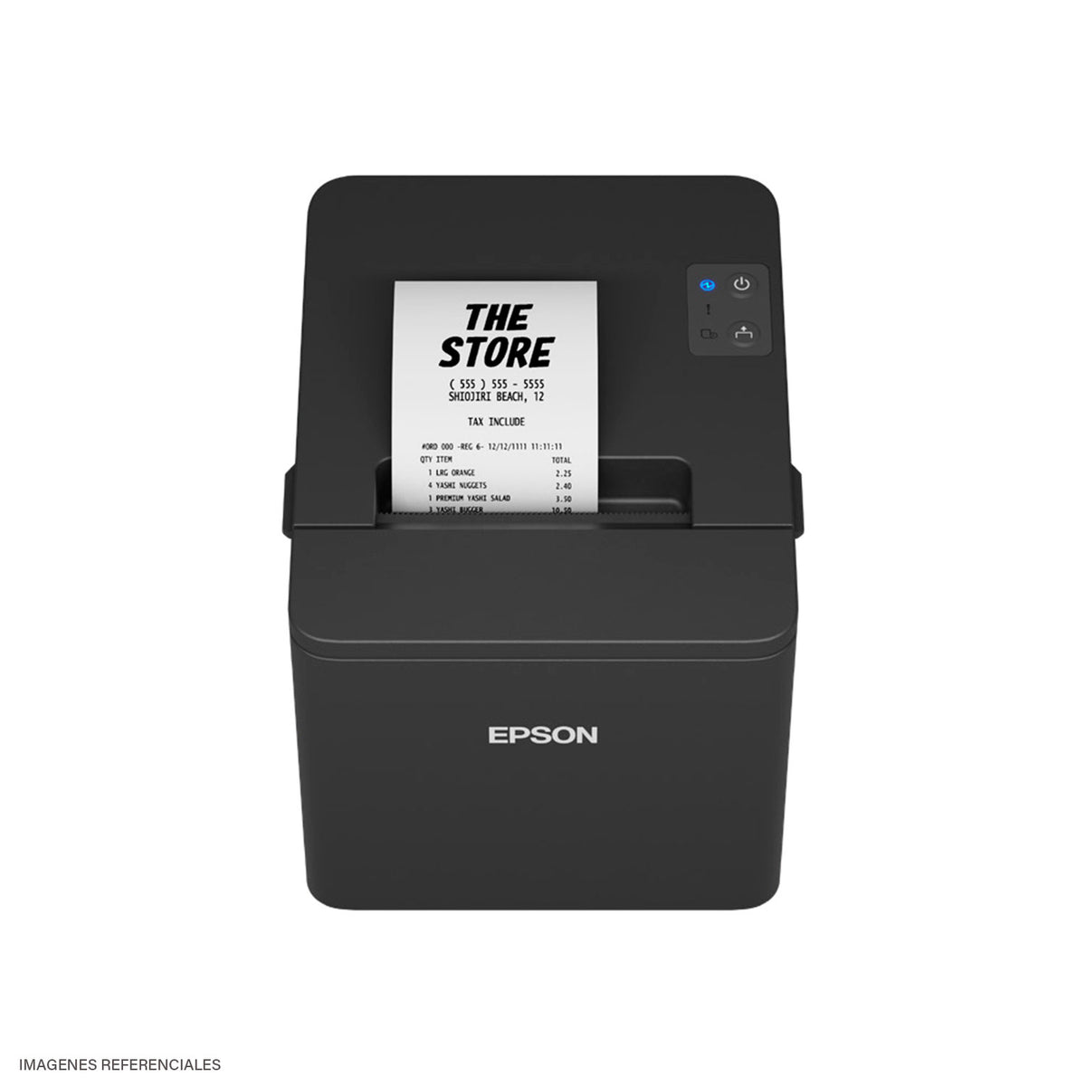 Impresora Térmica Epson TM-T20IV-SP USB, Ethernet y Serial 310 mm/s Negra (C31CL47022)