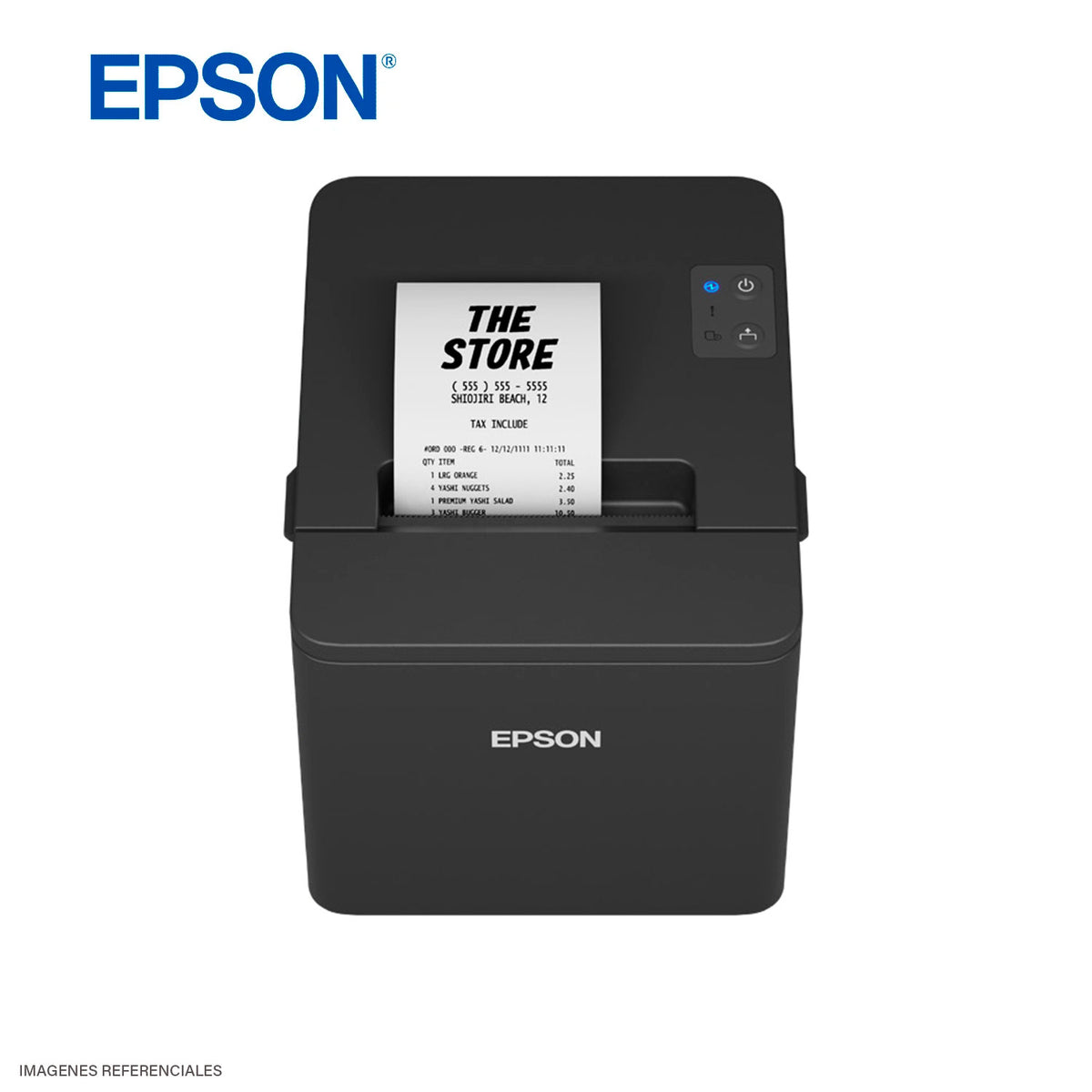 Impresora Térmica Epson TM-T20IV-SP USB, Ethernet y Serial 310 mm/s Negra (C31CL47022)