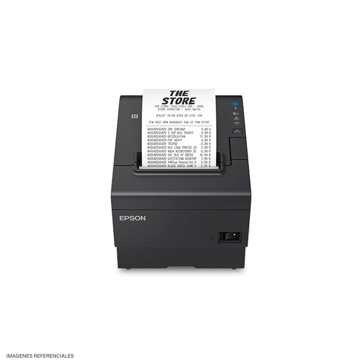 Impresora Térmica Epson TM-T88VII USB, Ethernet y Serial 500 mm/s Negra (C31CJ57012)