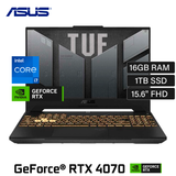 Laptop Asus TUF F15 FX507VI-F15.I74070 Intel Core i7 13620H RAM 16GB Disco 1TB SSD Video RTX 4070 8GB 15.6" FHD Windows 11