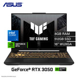 Laptop Asus TUF F16 FX607VJ-RL011W Intel Core 5 210H RAM 8GB Disco 512GB Nvidia RTX 3050 6GB 16" WUXGA Windows 11 (90NR0MZ6-M000K0)