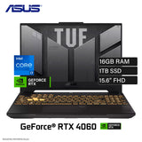 Laptop Asus TUF FX507VV-WS74 Intel Core i7 13620H Ram 16GB Disco 1TB SSD Video RTX 4060 8GB 15.6" FHD Windows 11 (90NR0BV7-M00J80)