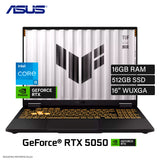 Laptop Asus TUF Gaming F16 FX608JH-RV010 Intel Core i5-13450HX RAM 16GB Disco 512GB SSD NVIDIA RTX 5050 8GB 16" WUXGA FreeDOS (90NR0MH1-M00210)