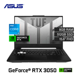 Laptop ASUS TUF Gaming FX517ZC-HN005W Intel Core i5 12450H Ram 8GB Disco 512GB SSD Video Nvidia RTX 3050 4GB 15.6" FHD Windows 11