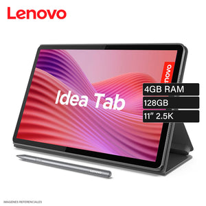 Tablet Lenovo TB336FU Idea Tab 11" 2.5K 128GB 4GB RAM Wi-Fi 5 Android 15 Luna Grey + Folio Case + Lápiz