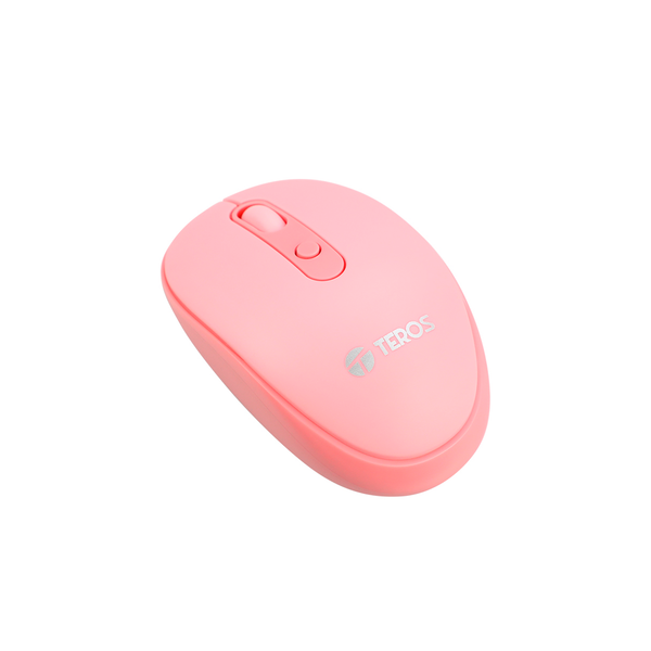 Mouse Teros Wireless TE-5075P Rosa – RYM Portátiles Perú