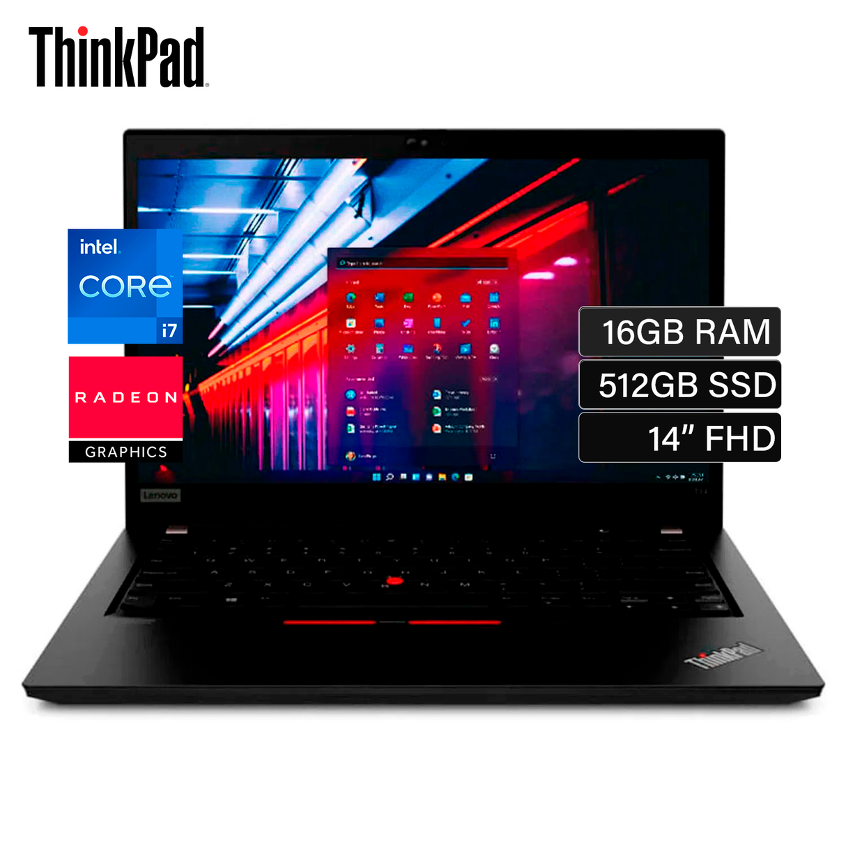 Lenovo Thinkpad T14 Intel Core i7 1165G7 RAM 16GB Disco 512GB SSD 14" FHD Windows 10