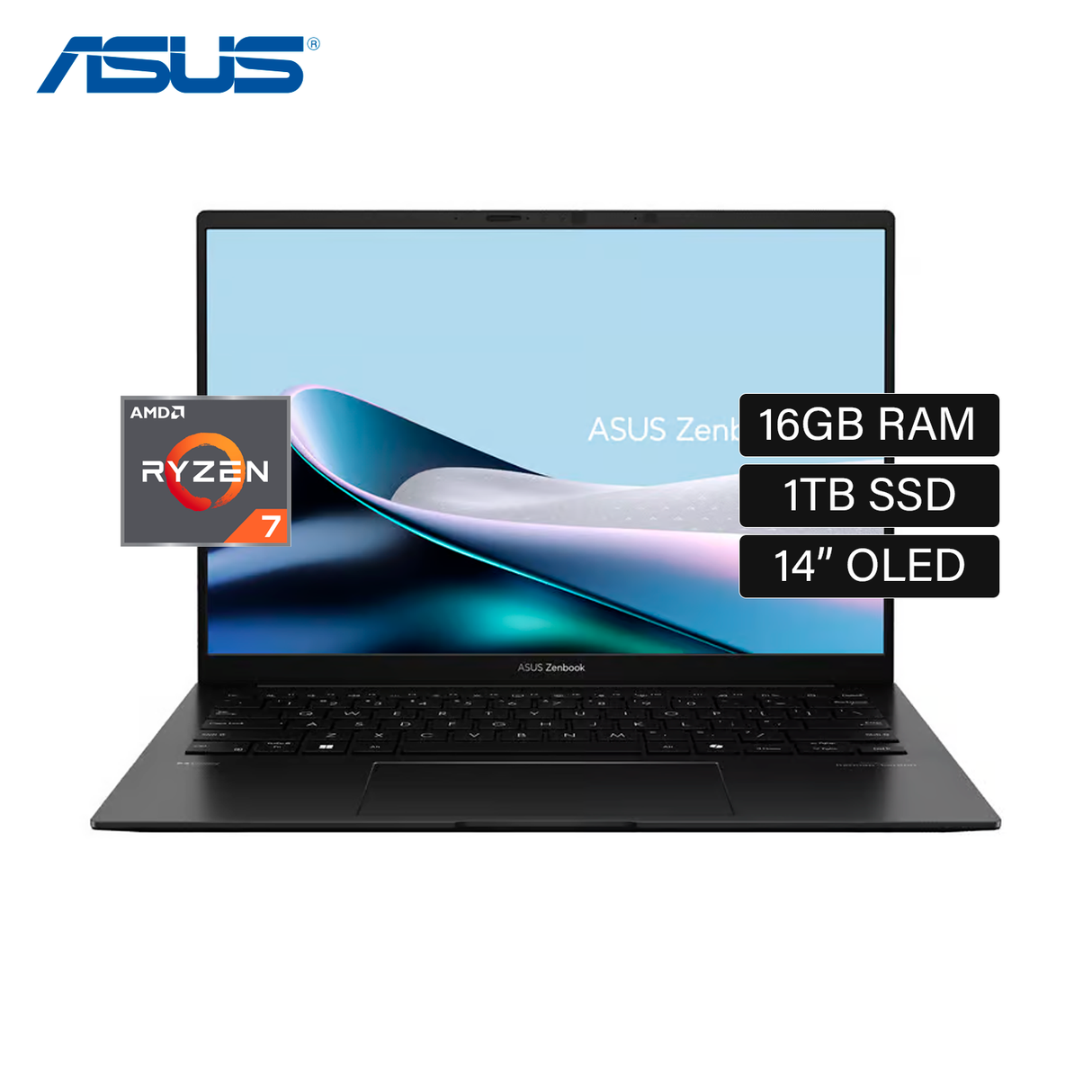 Laptop Asus Zenbook 14 UM3406HA-QD015W Ryzen 7 8840HS RAM 16GB Disco 1TB SSD 14" OLED Windows 11