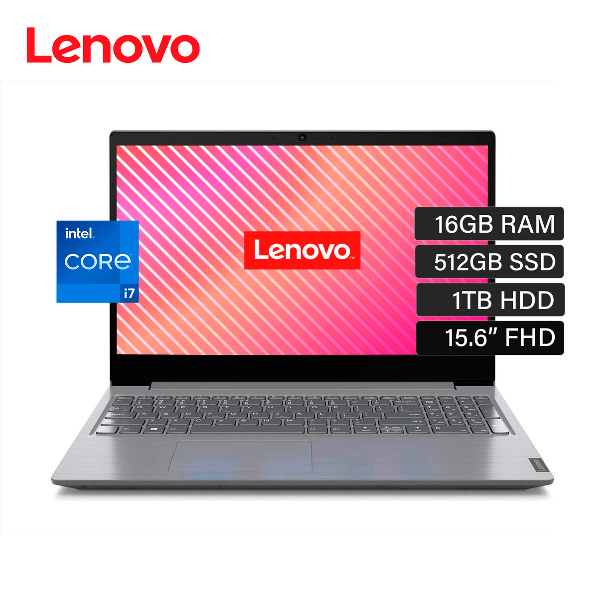 Laptop Lenovo V15 Gen 3 IAP ITL Intel Core i7 1255U RAM 16GB Disco 1TB + 512GB SSD 15.6" FHD Windows 11