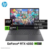 Laptop HP Victus 15-FB3013LA AMD Ryzen 7 8845HS RAM 16GB Disco 1TB SSD NVIDIA RTX 4050 6GB 15.6″ FHD FREEDOS (BF9V4LA#ABM)