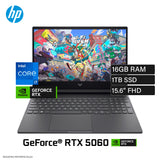 Laptop HP Victus 15-FA2093DX Intel Core i7 13620H Ram 16GB Disco 1TB SSD Video Nvidia RTX 5060 8GB 15.6" FHD Windows 11 (B97DTUA#ABA)