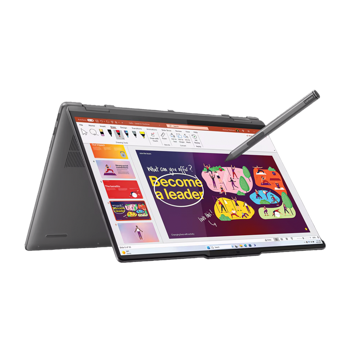 Laptop Lenovo Yoga Slim 7 16IML9 Intel Core Ultra 7 155U RAM 16GB Disco 1TB SSD 16" WUXGA Windows 11