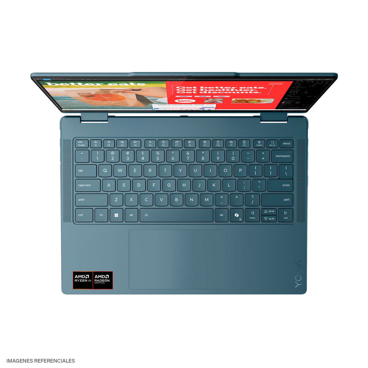 Laptop Lenovo Yoga 7 2-En-1 14AKP10 Ryzen AI 7 350 RAM 32GB Disco 1TB SSD 14" WQXGA+ OLED Táctil (83JR006YLM)