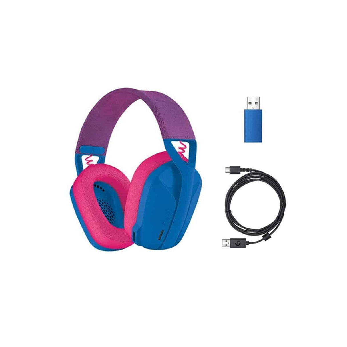 Auriculares Gaming con Micrófono Logitech G435/ Bluetooth/ Azul y Frambuesa