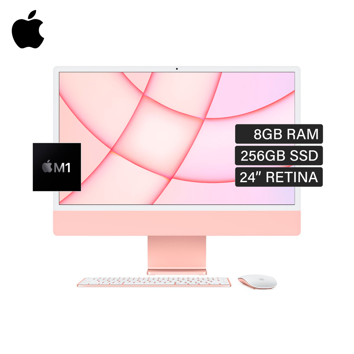 iMac A2438 Chip M1 RAM 8GB Disco 256GB SSD 24" Retina Año 2021 Inglés Rosa