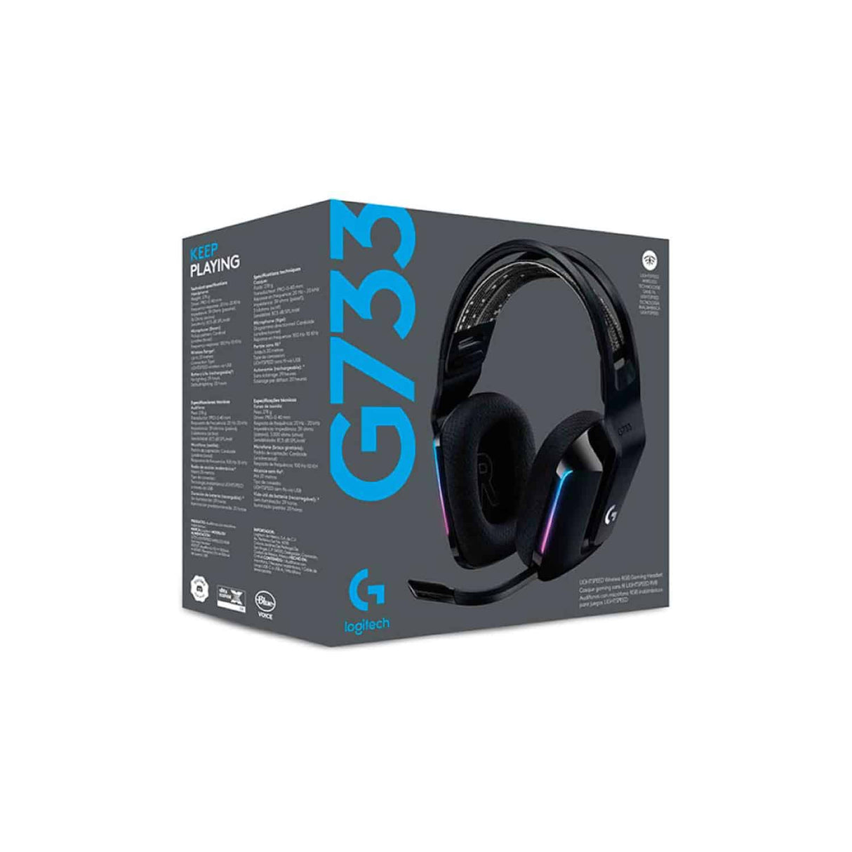 Audífono Logitech Headset G733 Wireless Gaming Azul