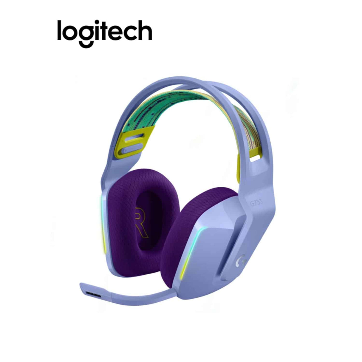 Audífono Logitech Headset G733 Wireless Gaming Lila