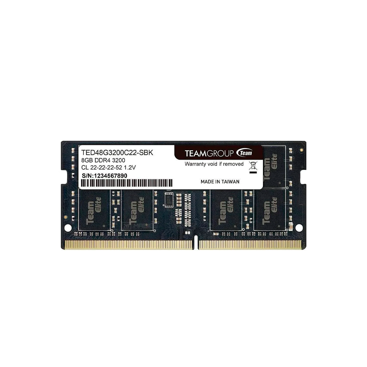 Memoria RAM Team Group Elite para Laptop 8GB DDR4 3200MHz